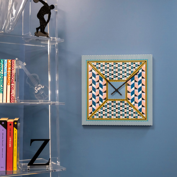 Orologio da parete decorativo a fantasia geometrica moderna