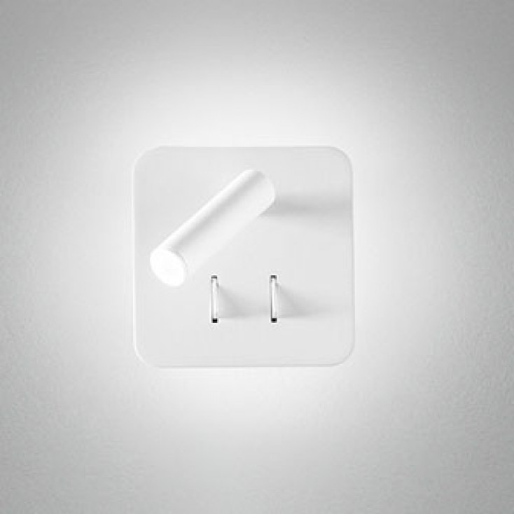 Applique a Led di design moderno con doppia luce con faretto orientabile