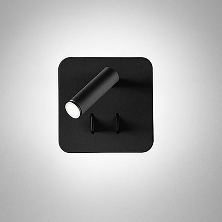 Applique a Led di design moderno con doppia luce con faretto orientabile