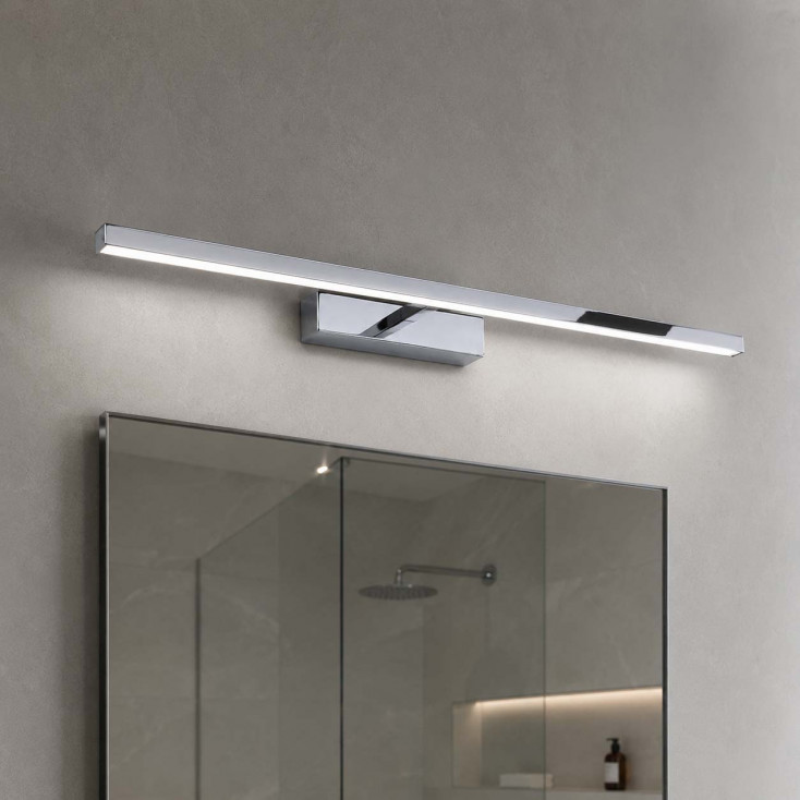 Applique a led media struttura in metallo e diffusore in acrilico orientabile