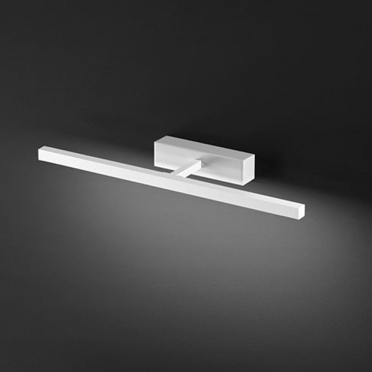 Applique a led piccola struttura in metallo e diffusore in acrilico orientabile