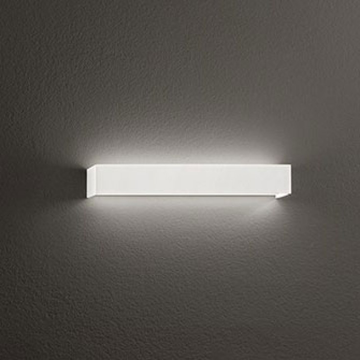 Applique da parete a LED piccola in metallo e diffusore lineare