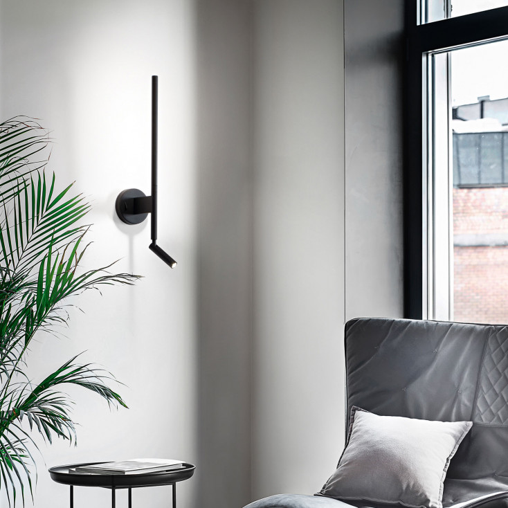 Applique da parete a LED stile moderno in metallo diffusore regolabile