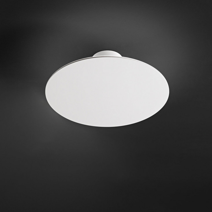 Applique da parete grande a led con struttura in metallo rotonda