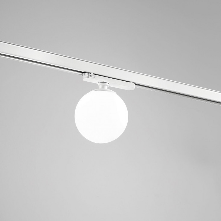 Faretto a led per sistema binario con boccia in vetro