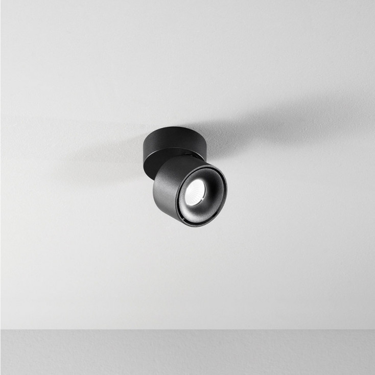 Faretto a led piccolo da soffitto struttura in metallo e diffusore orientabile
