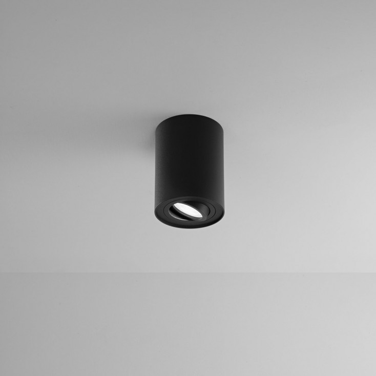 Faretto da soffitto struttura in metallo e diffusore tubolare