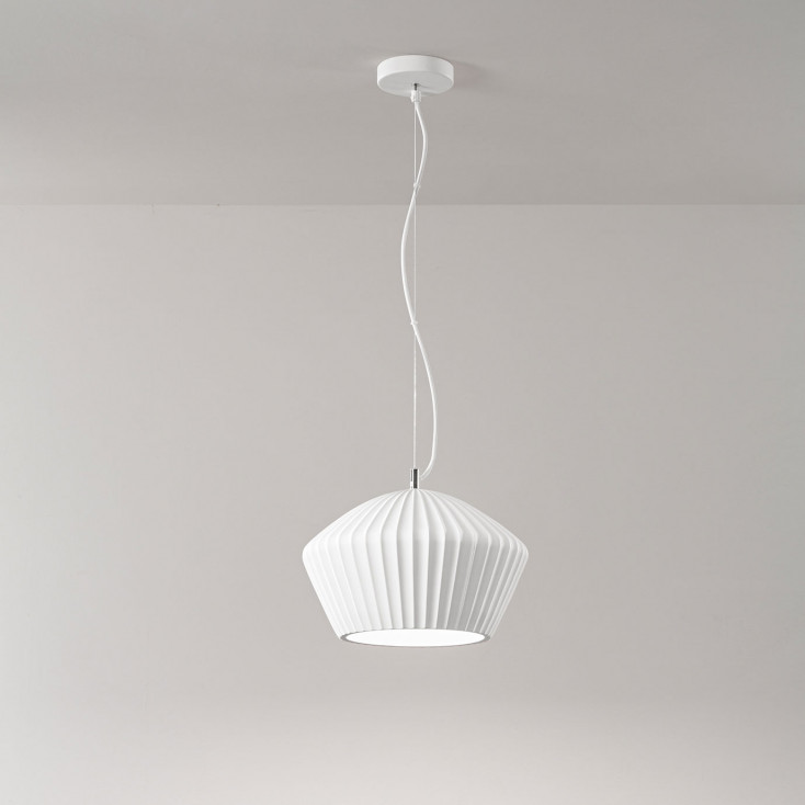 Lampada a sospensione grande dal design moderno con diffusore in gesso