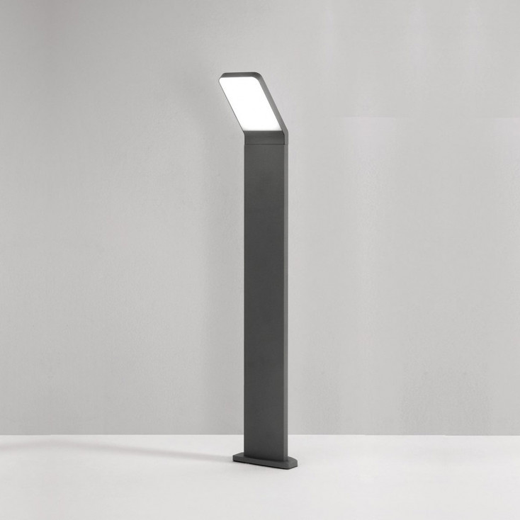 Paletto LED da giardino moderno a led in metallo e diffusore in acrilico