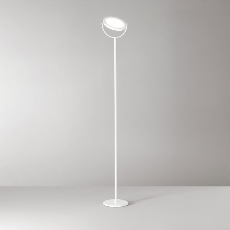 Pianatana a led con struttura in alluminio e diffusore orientabile in acrilico