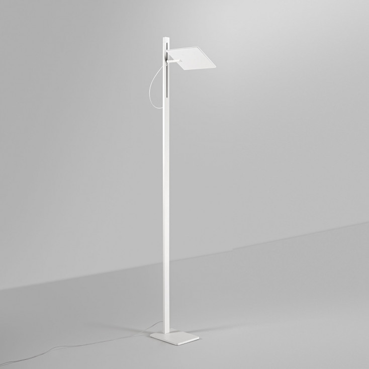 Pianatana a led in alluminio e diffusore orientabile quadrato