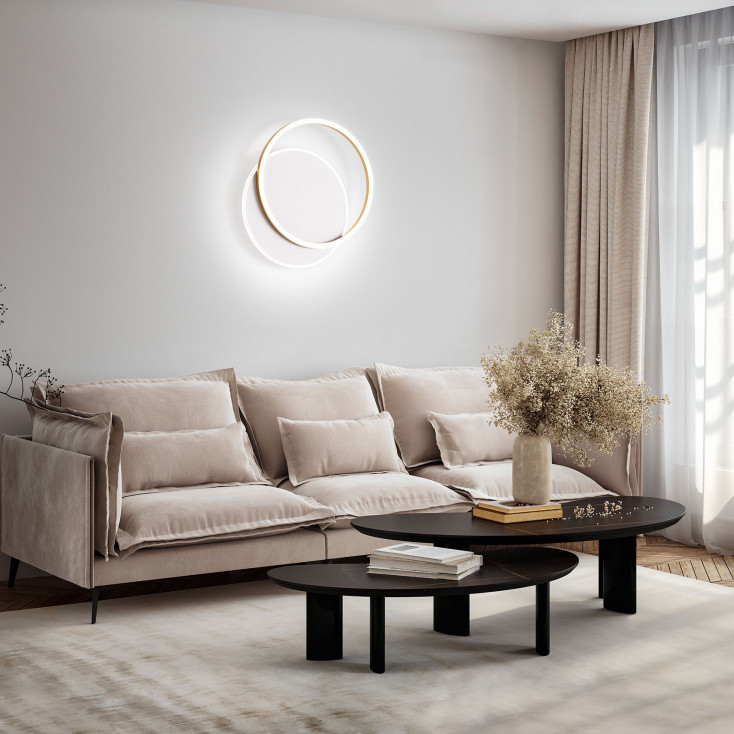 Plafoniera a led piccola con struttura in metallo dal design moderno
