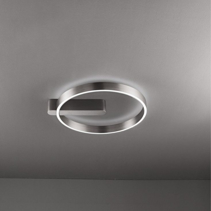 Plafoniera da soffitto in metallo a led dimmerabile con diffusore in acrilico