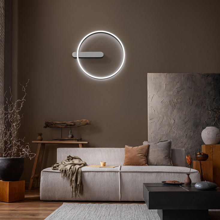 Plafoniera da soffitto in metallo a led dimmerabile con diffusore in acrilico