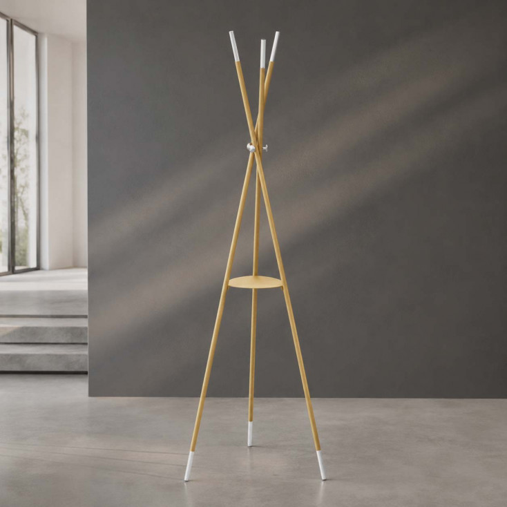 Appendiabiti da terra per ingressi design moderno in acciaio