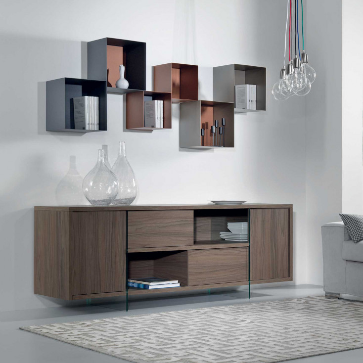 Madia con struttura realizzata in laminato Ecologico dal design moderno
