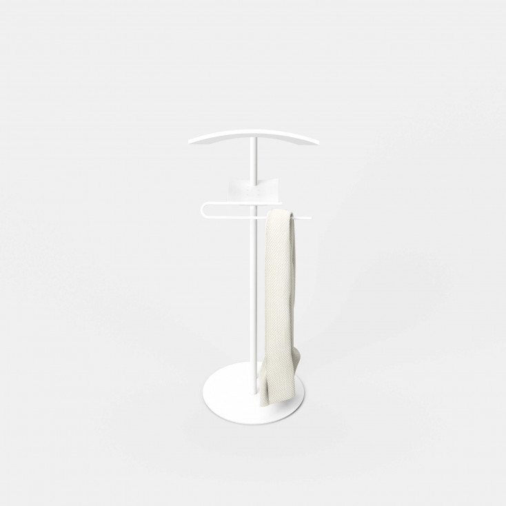 Servomuto/Appendiabiti in acciaio di design italiano