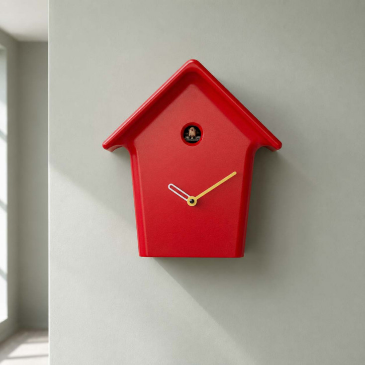 Orologio da parete con meccanismo a cucù dal design moderno ed elegante