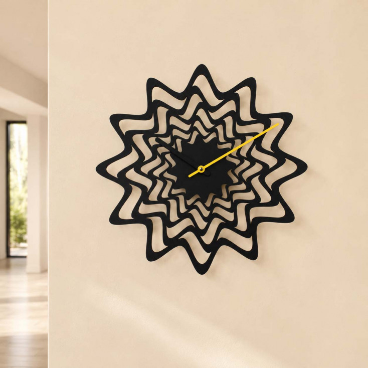 Orologio da parete modenro in metallo "Flux"