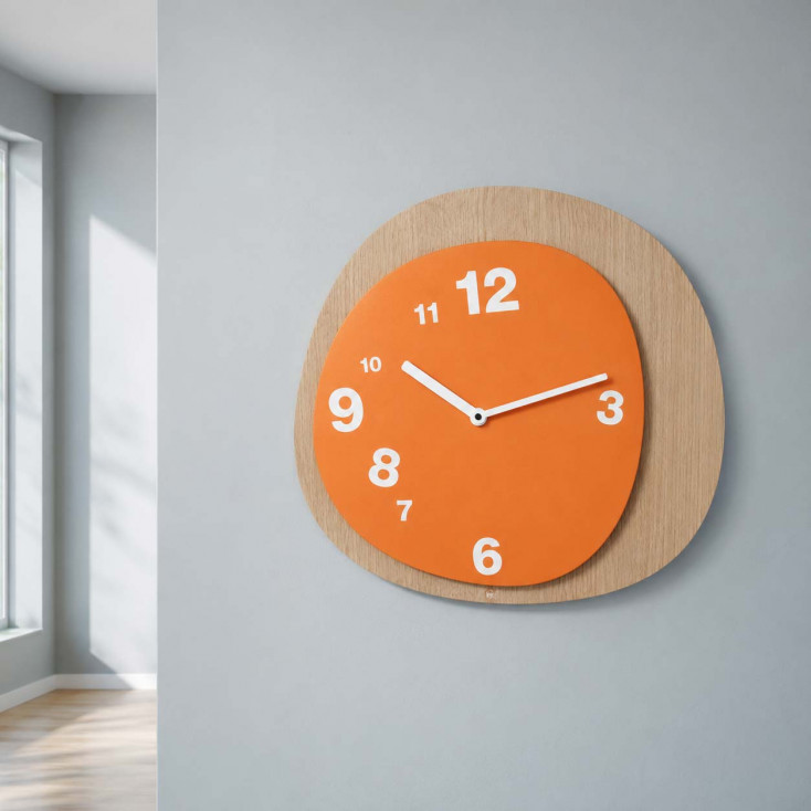Orologio da parete moderno in legno "Woodie"