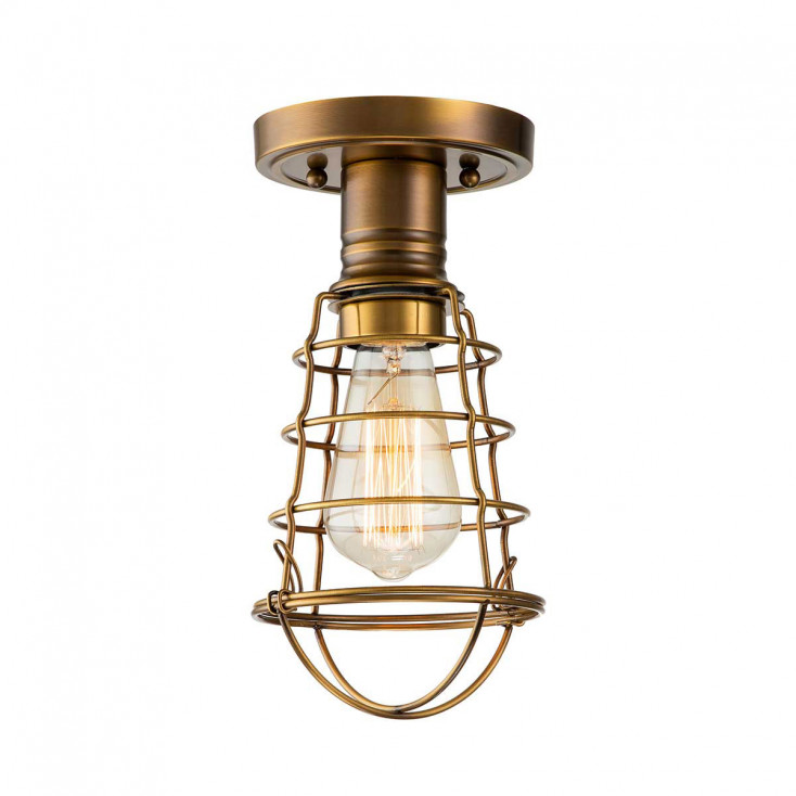 Lampada da soffito in stile industrial con struttura in acciaio