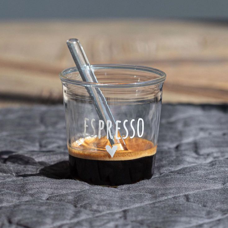Set 4 bicchierini per caffè in vetro