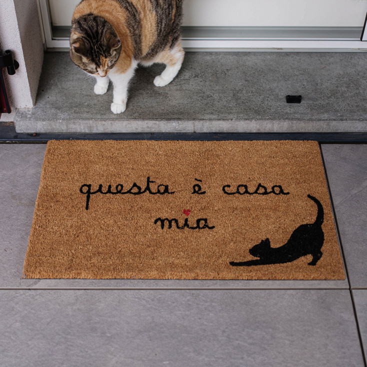 Zerbino "Questa è casa mia Gatto"
