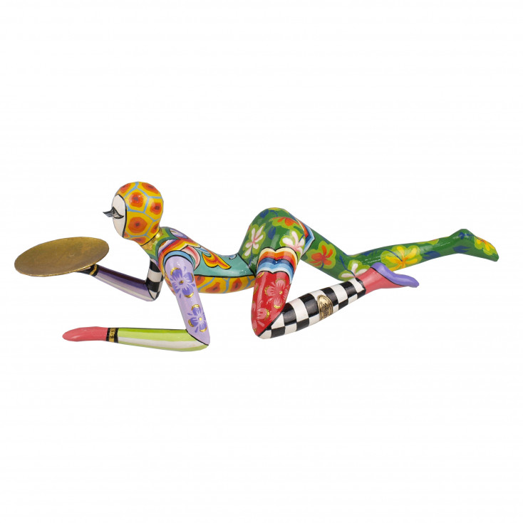 Scultura da tavolo con acrobata dal design eclettico