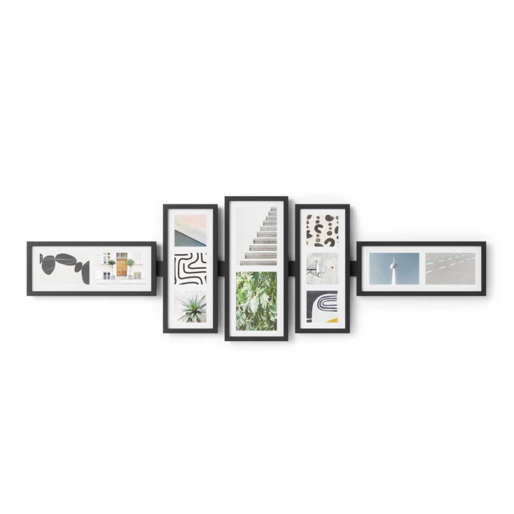 Portafoto da parete con cornice in legno dal design moderno