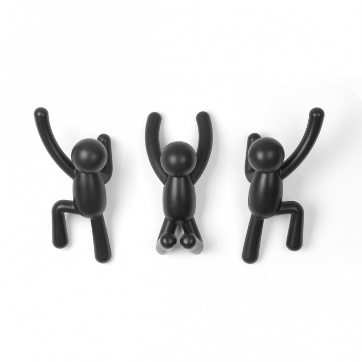 Ganci da parete Moderni in plastica Set 3pz