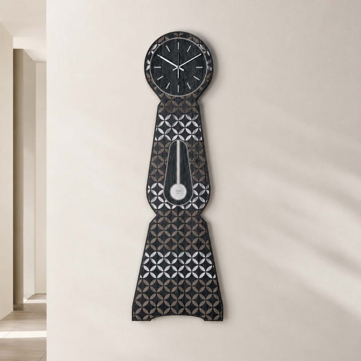 Orologio da parete di grandi dimensioni in legno per soggiorno "Moraklocka"