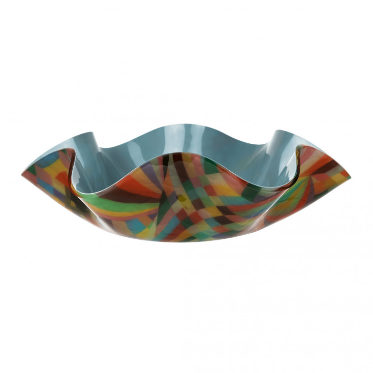 Centrotavola medio in plexiglass dal design moderno decoro Rainbow