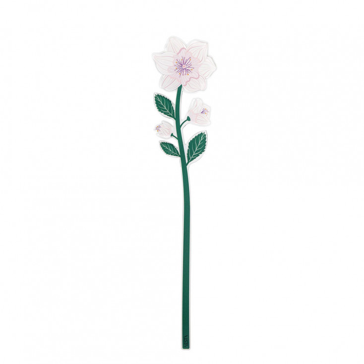 Fiore in plexiglass rosa selvatica grande