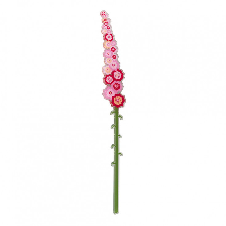 Fiore piccolo lilla in plexiglass per vaso