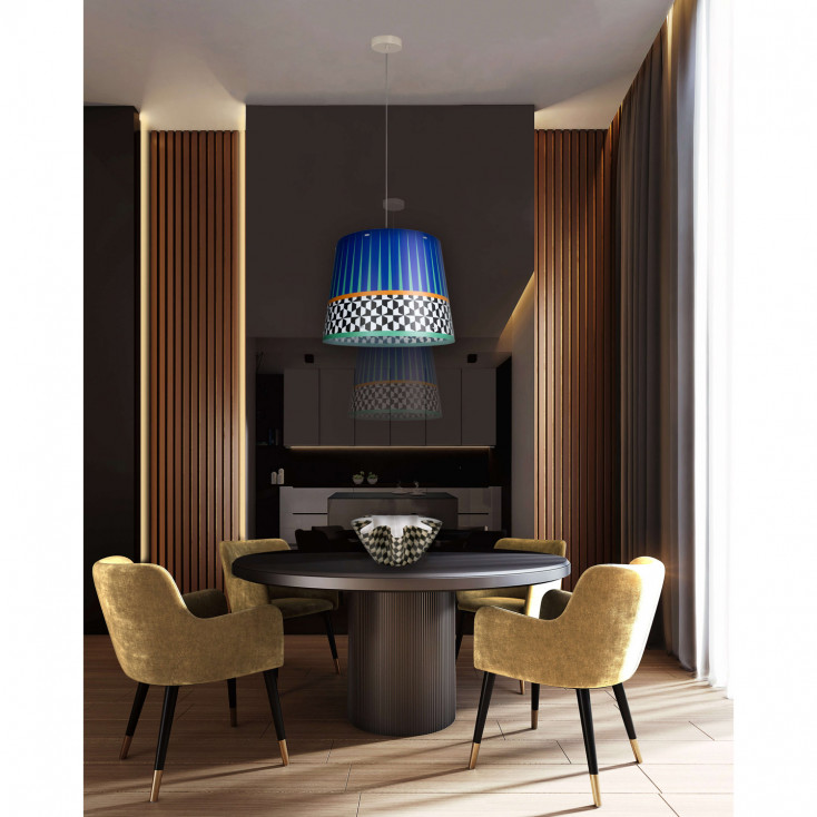 Lampada a sospensione dal design moderno con lampadina E27 stile Ethnic