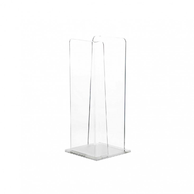 Portabicchieri verticale con struttura in plexiglass per bicchieri di plastica