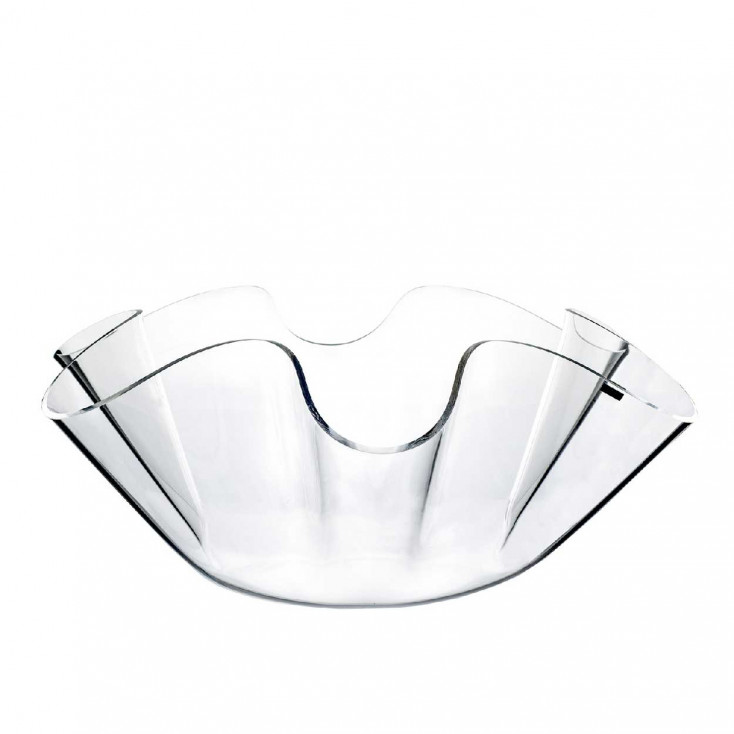 Portabottiglia/Centrotavola grande in plexiglass dalle linee moderne