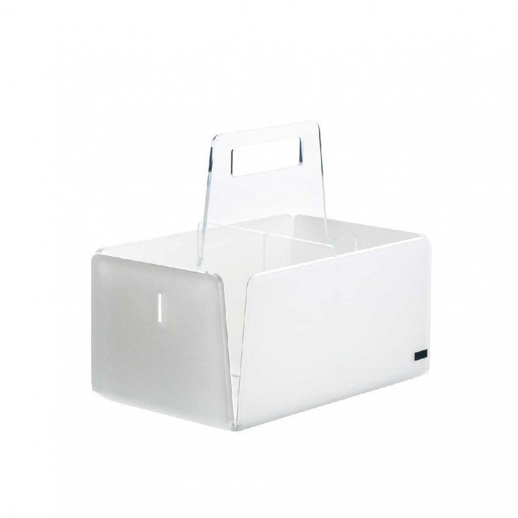Portaposate grande in plexiglass dalle linee morbide e moderne