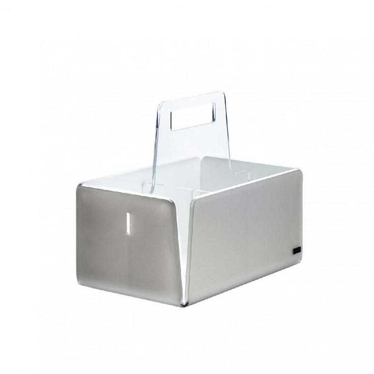 Portaposate grande in plexiglass dalle linee morbide e moderne