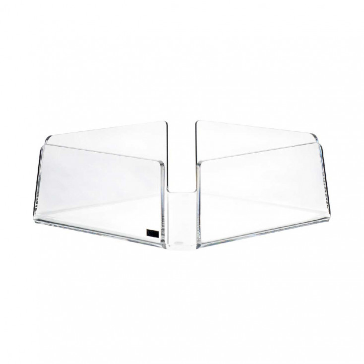 Portatovaglioli grande in plexiglass dalle linee moderne