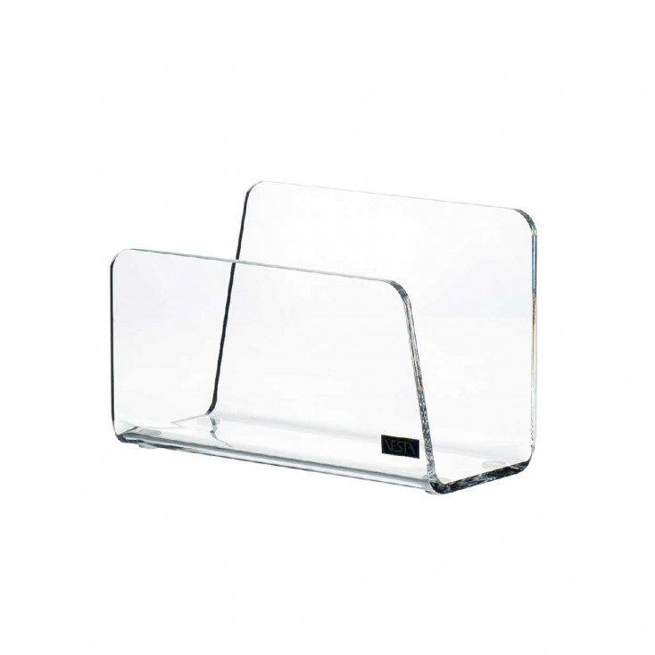 Portatovaglioli per fazzolettini in verticale in plexiglass dalle linee moderne