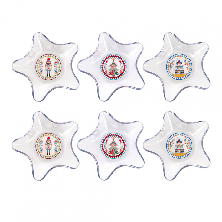 Set 6 ciotoline in plexiglass