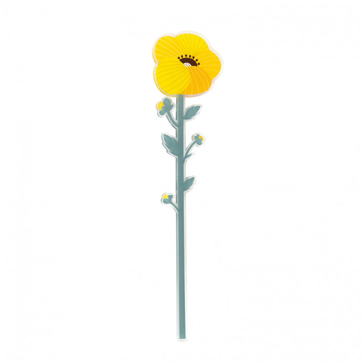 Fiore di gardenia in plexiglass per vaso