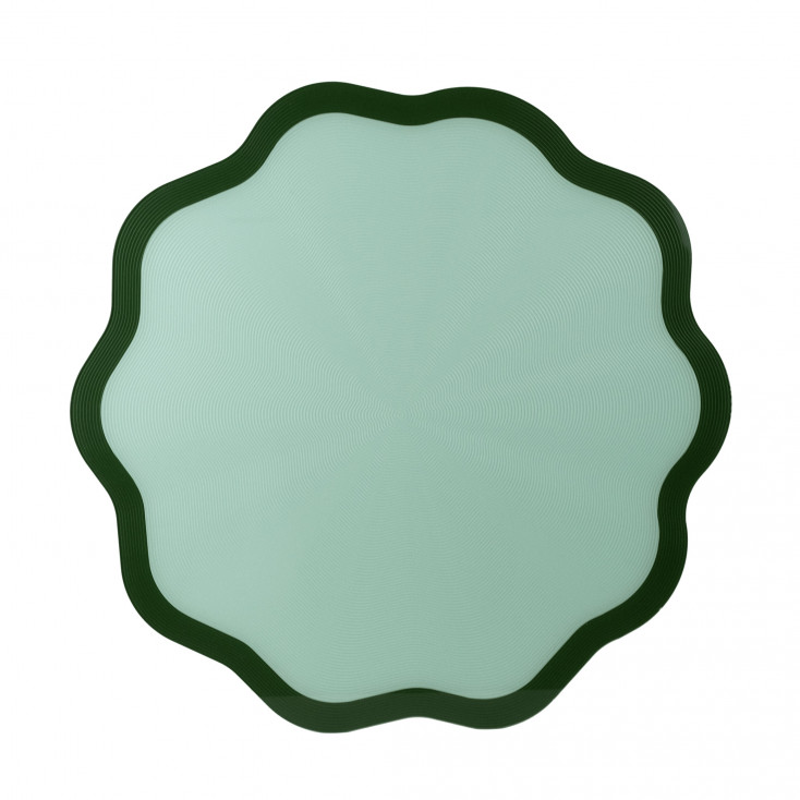 Set 2 pezzi Sottopiatti in PMMA dal design moderno a forma di fiore