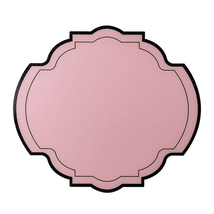 Set 2 pezzi Sottopiatti in PMMA dal design moderno in stile barocco