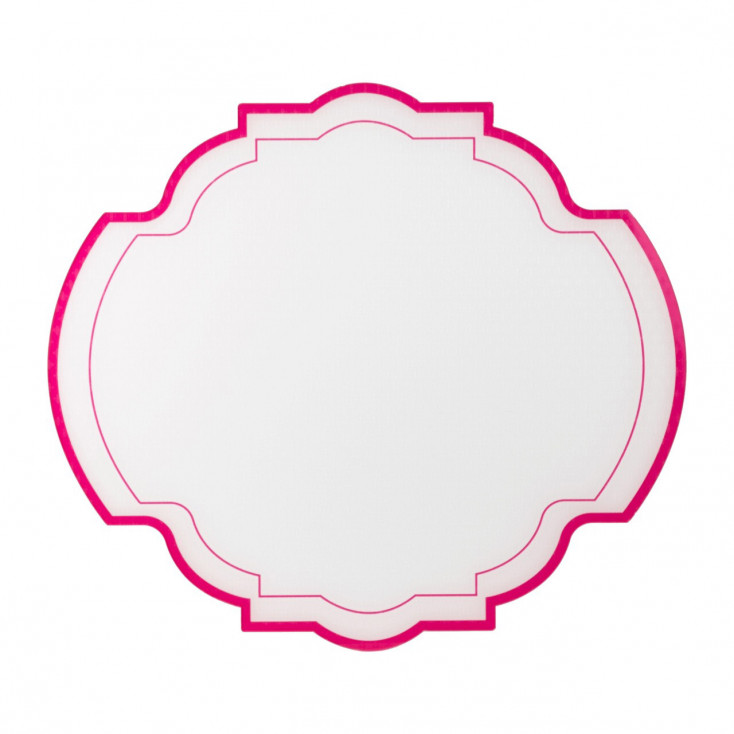 Set 2 pezzi Sottopiatti in PMMA dal design moderno in stile barocco