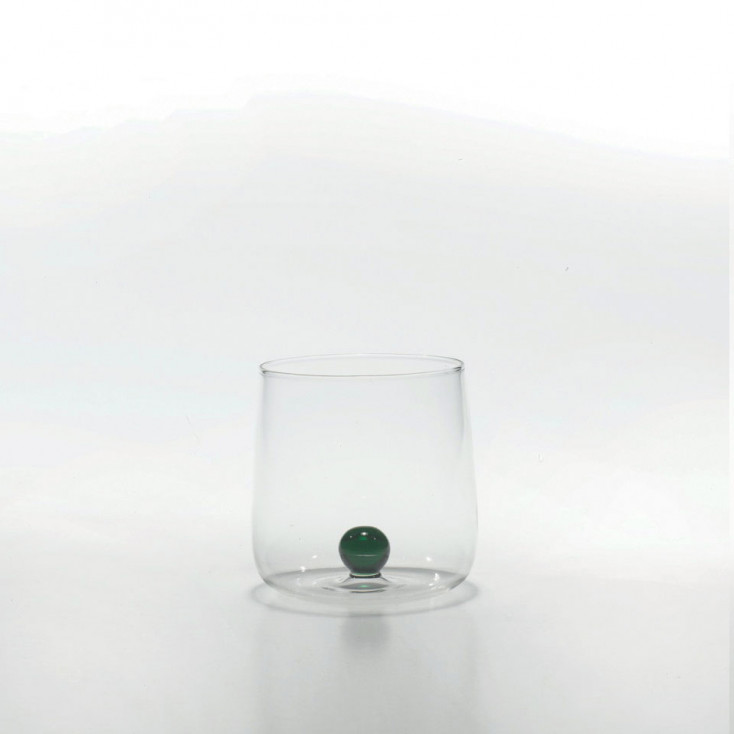Bicchiere per acqua in vetro dal design moderno