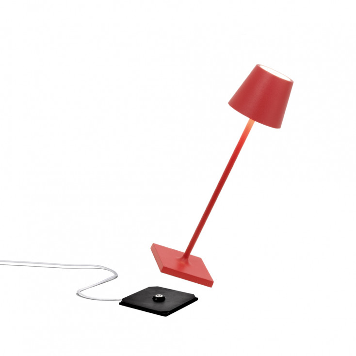 Lampada da tavolo LED dimmerabile e ricaricabile "Poldina Micro"