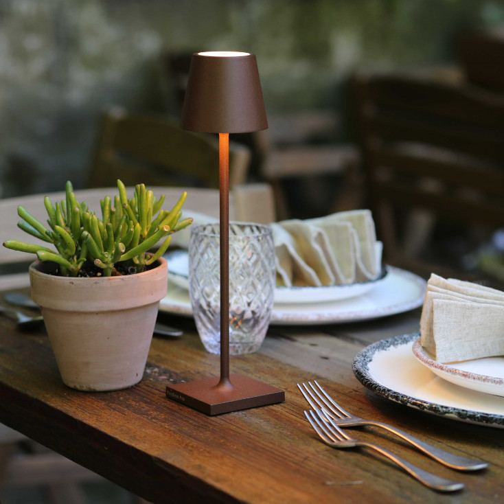 Lampada da tavolo LED dimmerabile e ricaricabile "Poldina Micro"