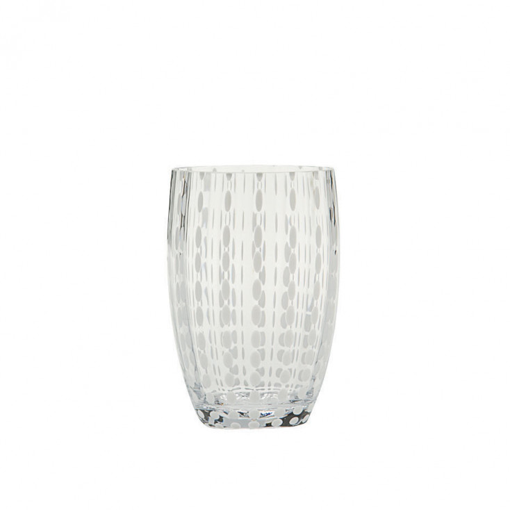 Set 2 pezzi bicchieri per acqua in vetro dal design moderno